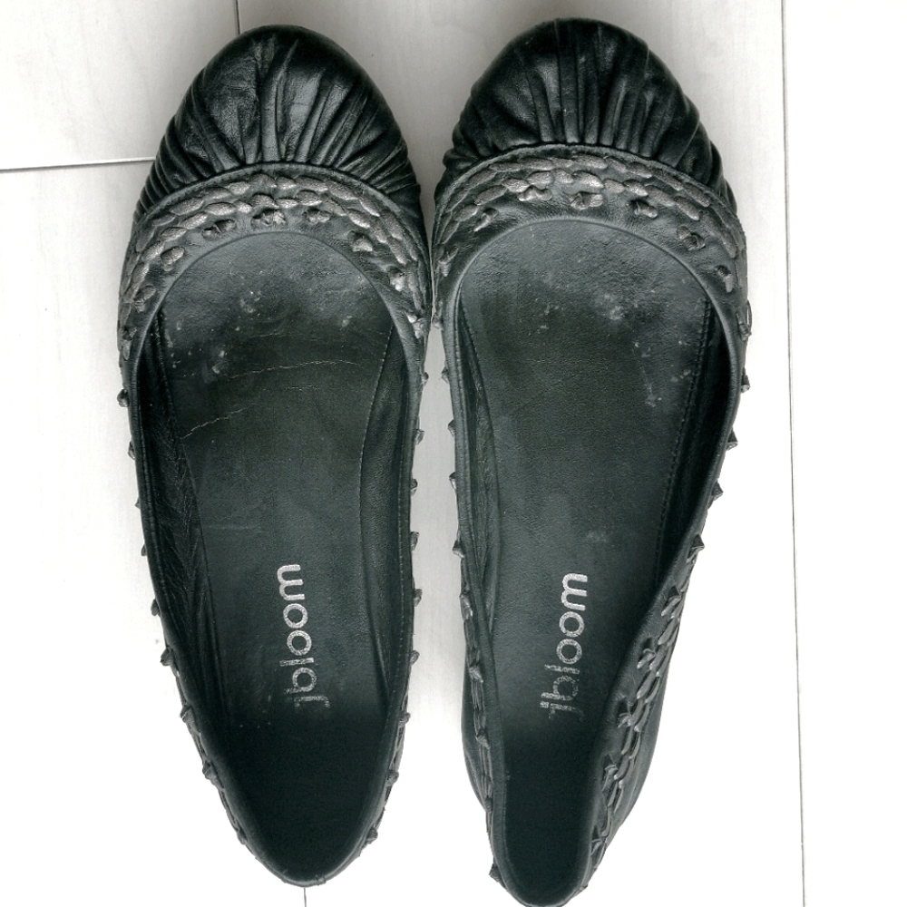 Genuine Leather ballerinas black